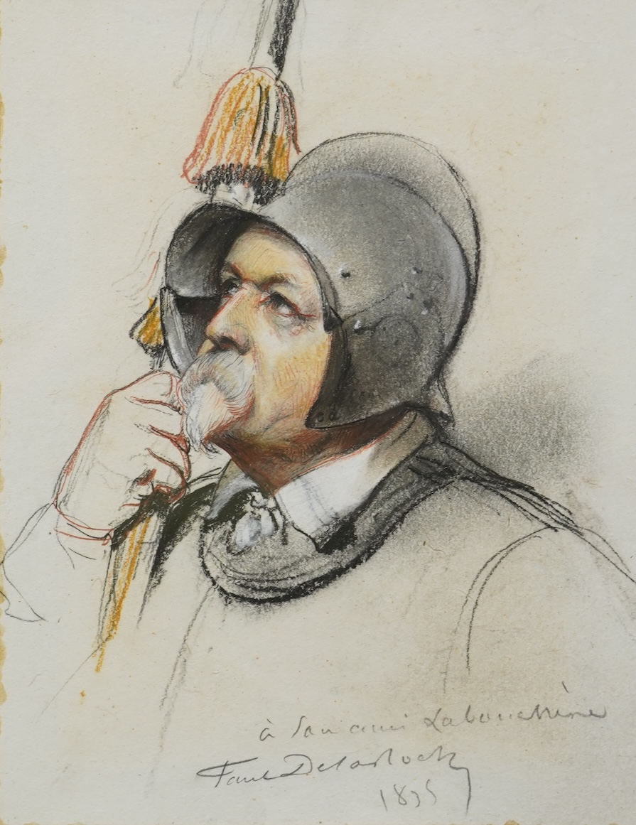 Paul Hippolyte Delaroche (French, 1797-1856), Study of a gentleman in armour